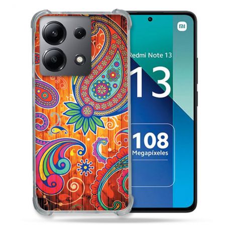 Coque Renforcée Shatterproof Pour Xiaomi Redmi Note 13 4G Fleur Psychedelic