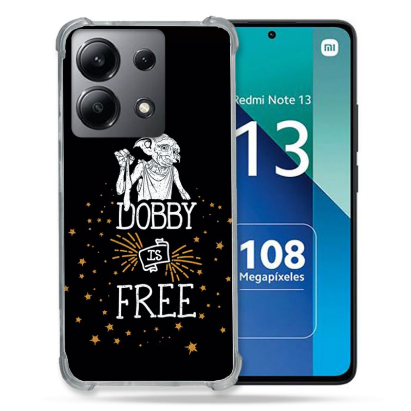 Coque Renforcée Shatterproof Pour Xiaomi Redmi Note 13 4G Harry Potter Dobby Free Noir