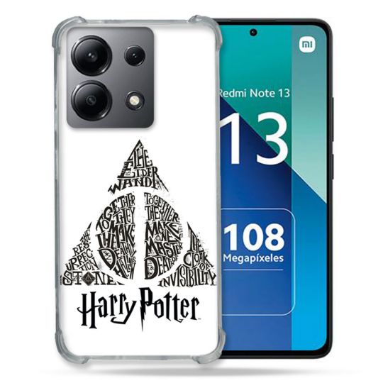 Coque Renforcée Shatterproof Pour Xiaomi Redmi Note 13 4G Harry Potter Hollows triangle Blanc
