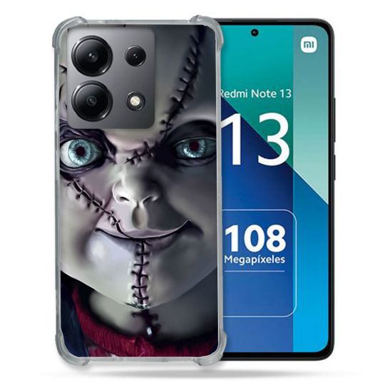 Coque Renforcée Shatterproof Pour Xiaomi Redmi Note 13 4G Horreur Chucky Cicatrice