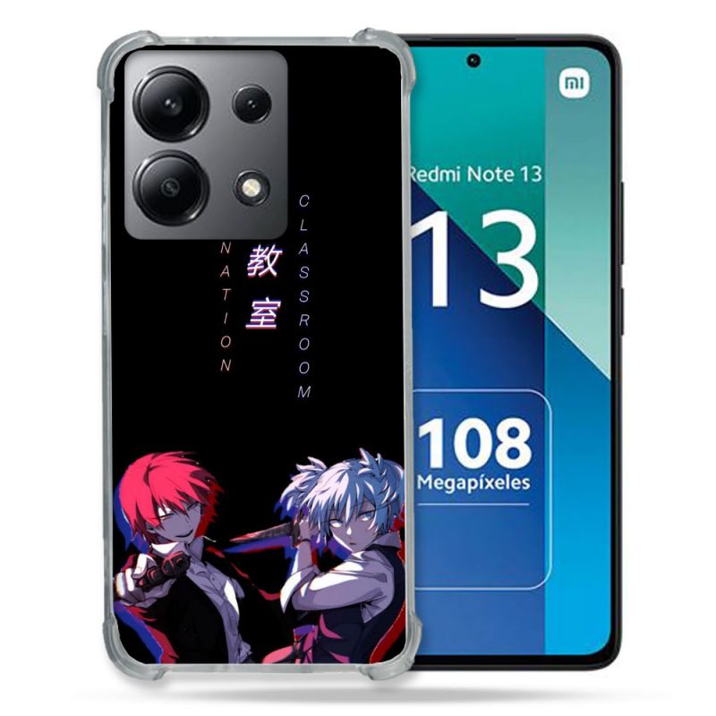 Coque Renforcée Shatterproof Pour Xiaomi Redmi Note 13 4G Manga Assassination Classroom Duo