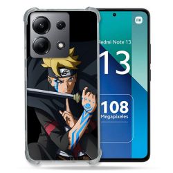 Coque Renforcée Shatterproof Pour Xiaomi Redmi Note 13 4G Manga Boruto Tatouage