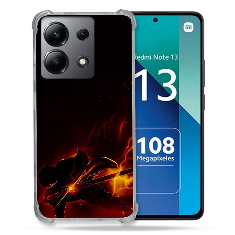 Coque Renforcée Shatterproof Pour Xiaomi Redmi Note 13 4G Manga Demon Slayer Electric