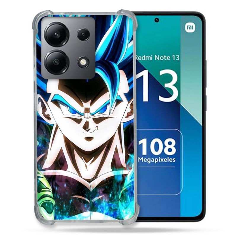 Coque Renforcée Shatterproof Pour Xiaomi Redmi Note 13 4G Manga Dragon Ball Gogeta Visage