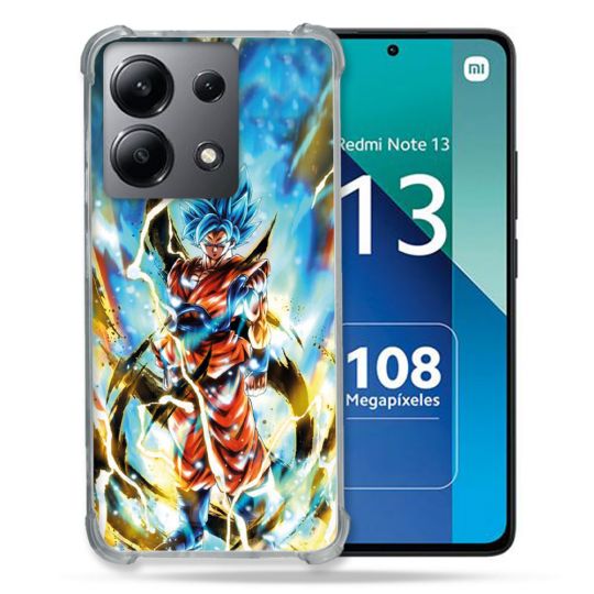 Coque Renforcée Shatterproof Pour Xiaomi Redmi Note 13 4G Manga Dragon Ball Sangoku Blanc