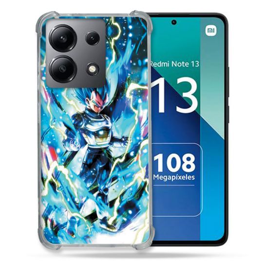 Coque Renforcée Shatterproof Pour Xiaomi Redmi Note 13 4G Manga Dragon Ball Vegeta Bleu