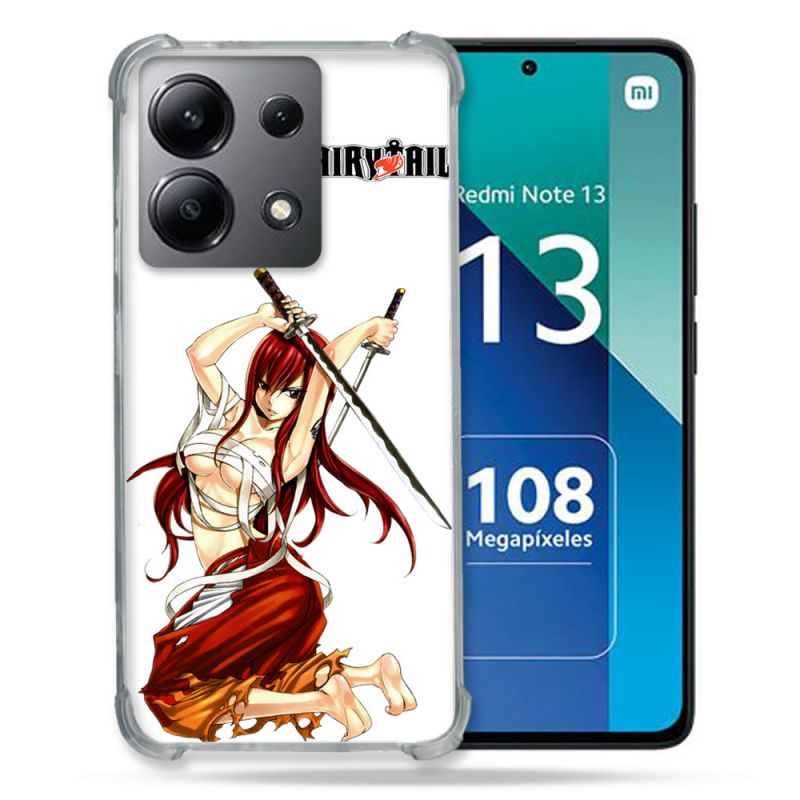 Coque Renforcée Shatterproof Pour Xiaomi Redmi Note 13 4G Manga Fairy Tail Erza