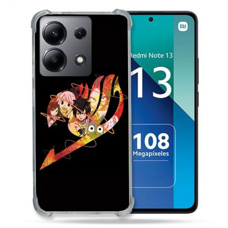 Coque Renforcée Shatterproof Pour Xiaomi Redmi Note 13 4G Manga Fairy Tail Logo Noir