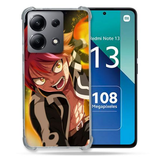 Coque Renforcée Shatterproof Pour Xiaomi Redmi Note 13 4G Manga Fairy Tail Natsu