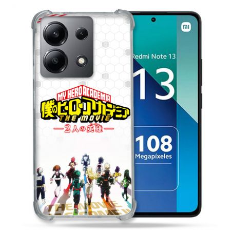 Coque Renforcée Shatterproof Pour Xiaomi Redmi Note 13 4G Manga My Hero Academia Blanc