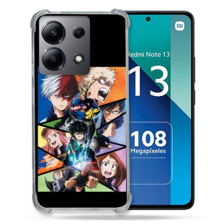 Coque Renforcée Shatterproof Pour Xiaomi Redmi Note 13 4G Manga My Hero Academia Noir