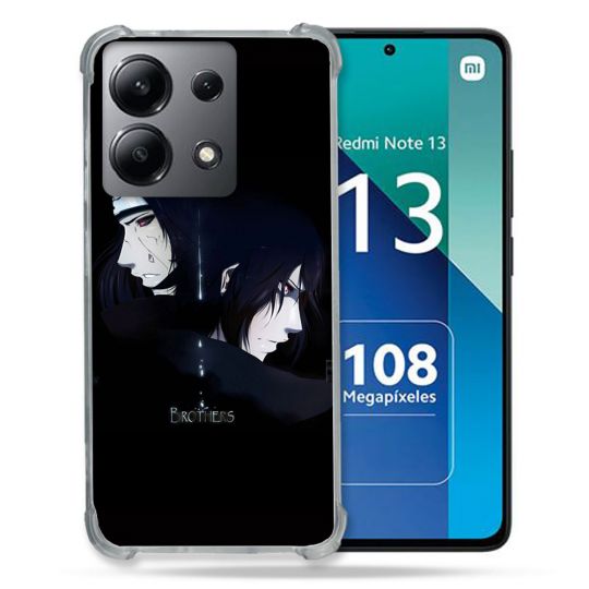 Coque Renforcée Shatterproof Pour Xiaomi Redmi Note 13 4G Manga Naruto Sasuke Itachi