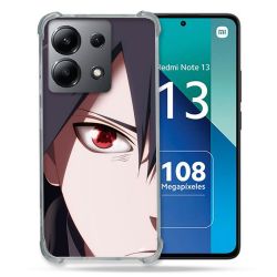 Coque Renforcée Shatterproof Pour Xiaomi Redmi Note 13 4G Manga Naruto Sasuke visage