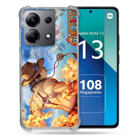 Coque Renforcée Shatterproof Pour Xiaomi Redmi Note 13 4G Manga One Piece Ace Color