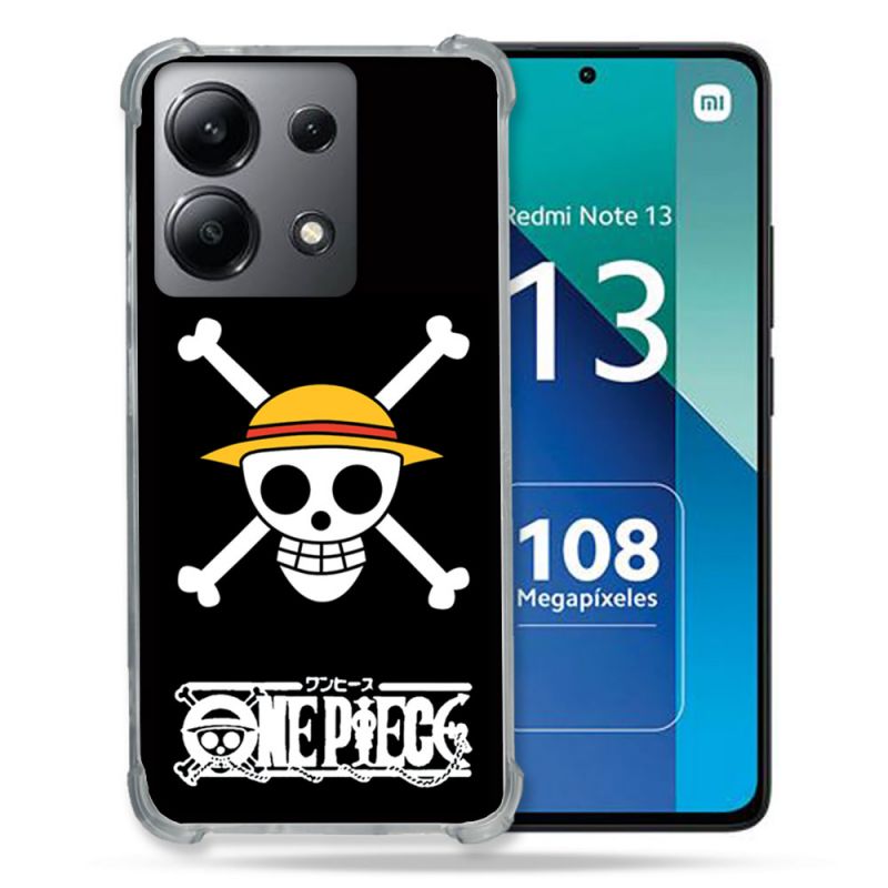 Coque Renforcée Shatterproof Pour Xiaomi Redmi Note 13 4G Manga One Piece Tete de Mort