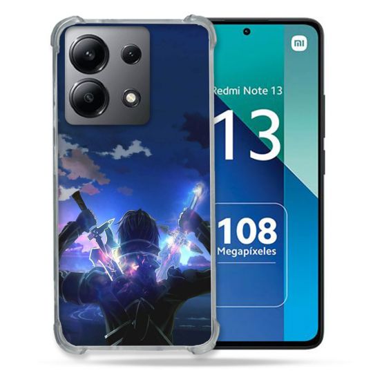 Coque Renforcée Shatterproof Pour Xiaomi Redmi Note 13 4G Manga SAO sword Art Online Epee