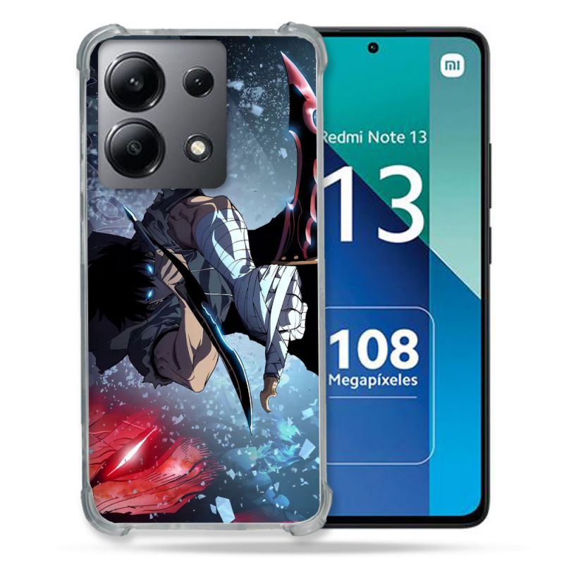 Coque Renforcée Shatterproof Pour Xiaomi Redmi Note 13 4G Manga Solo Leveling Sung Epee