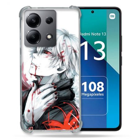 Coque Renforcée Shatterproof Pour Xiaomi Redmi Note 13 4G Manga Tokyo Ghoul Kaneki Blanc