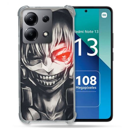 Coque Renforcée Shatterproof Pour Xiaomi Redmi Note 13 4G Manga Tokyo Ghoul Kaneki Noir