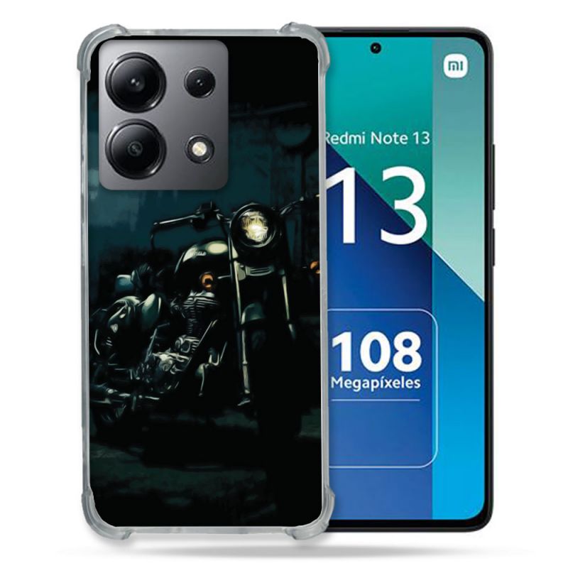 Coque Renforcée Shatterproof Pour Xiaomi Redmi Note 13 4G Moto Harley Vintage