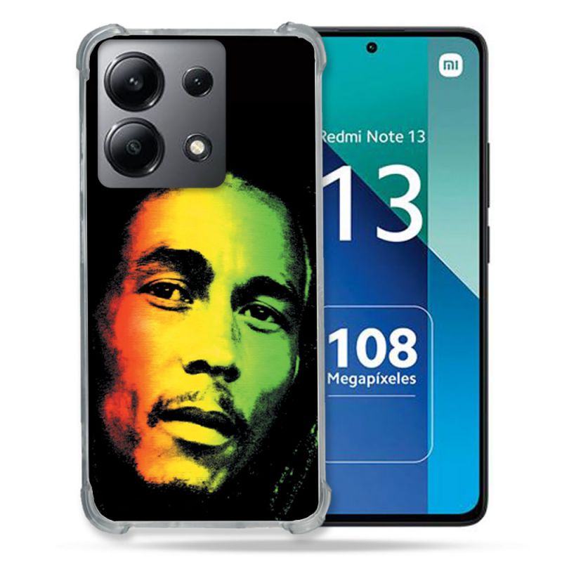 Coque Renforcée Shatterproof Pour Xiaomi Redmi Note 13 4G Musique Bob Marley 2