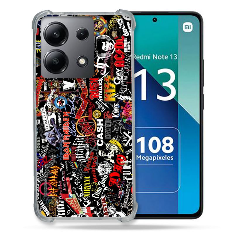 Coque Renforcée Shatterproof Pour Xiaomi Redmi Note 13 4G Musique Rock Groupe