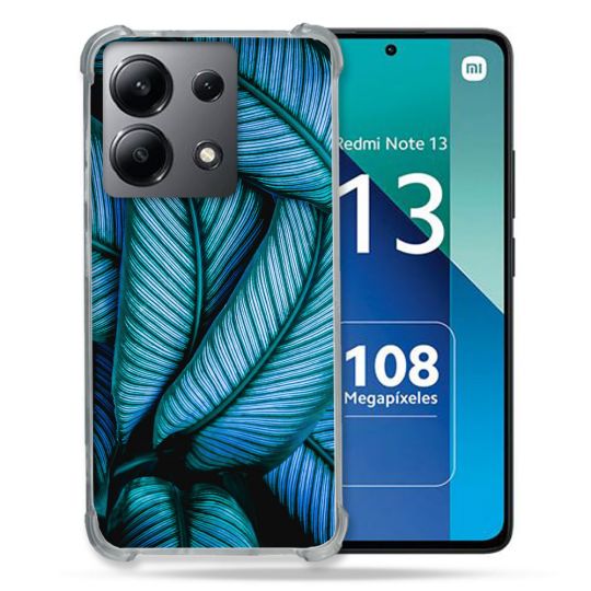 Coque Renforcée Shatterproof Pour Xiaomi Redmi Note 13 4G Nature Feuille Palmier