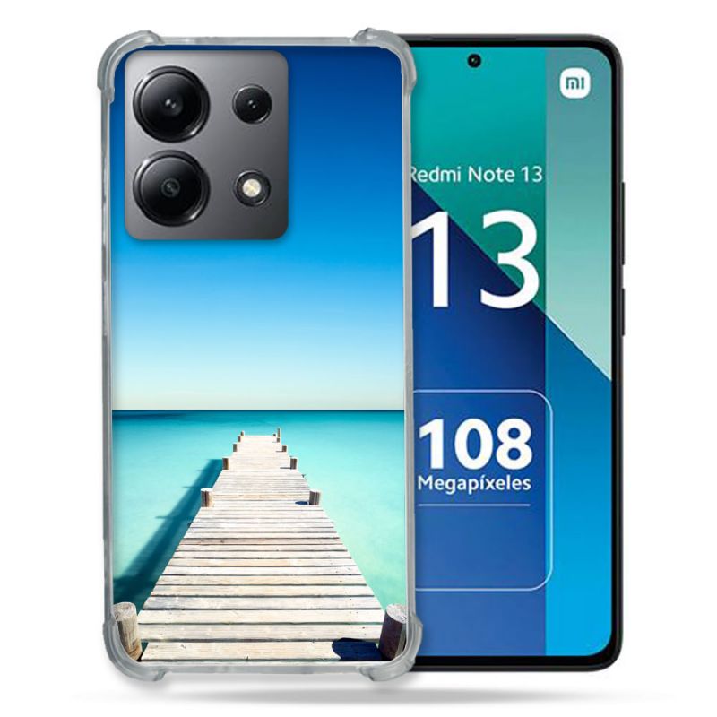 Coque Renforcée Shatterproof Pour Xiaomi Redmi Note 13 4G Nature Pont Mer