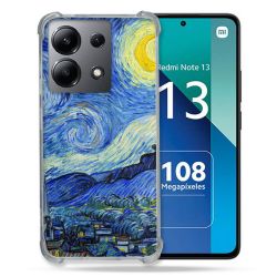 Coque Renforcée Shatterproof Pour Xiaomi Redmi Note 13 4G Peinture La nuit étoilée