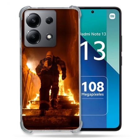Coque Renforcée Shatterproof Pour Xiaomi Redmi Note 13 4G Pompier Escalier