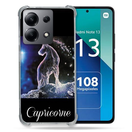 Coque Renforcée Shatterproof Pour Xiaomi Redmi Note 13 4G Signe Zodiaque 2 Capricorne