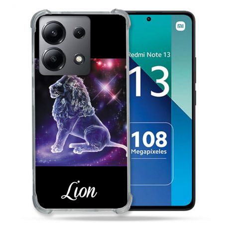 Coque Renforcée Shatterproof Pour Xiaomi Redmi Note 13 4G Signe Zodiaque 2 Lion