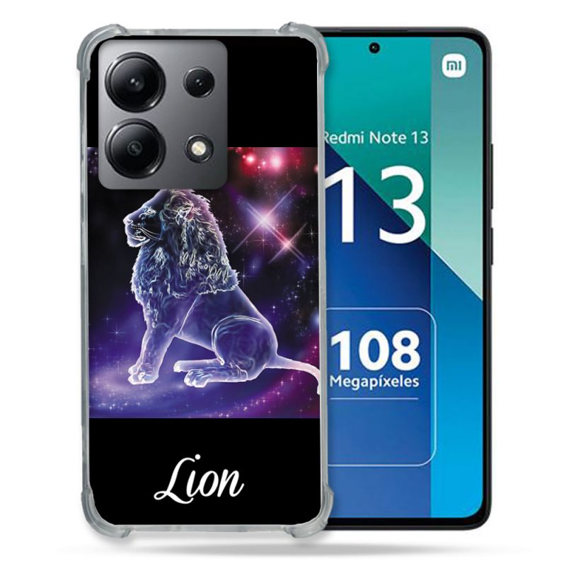 Coque Renforcée Shatterproof Pour Xiaomi Redmi Note 13 4G Signe Zodiaque 2 Lion
