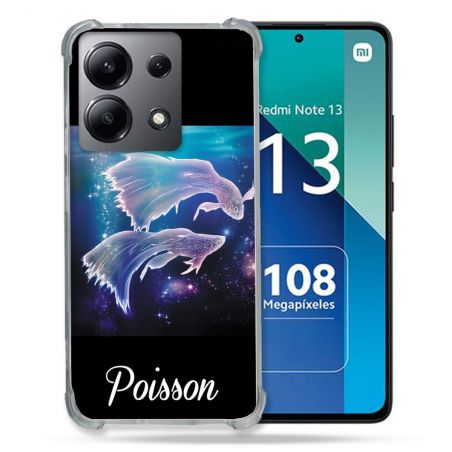 Coque Renforcée Shatterproof Pour Xiaomi Redmi Note 13 4G Signe Zodiaque 2 Poisson