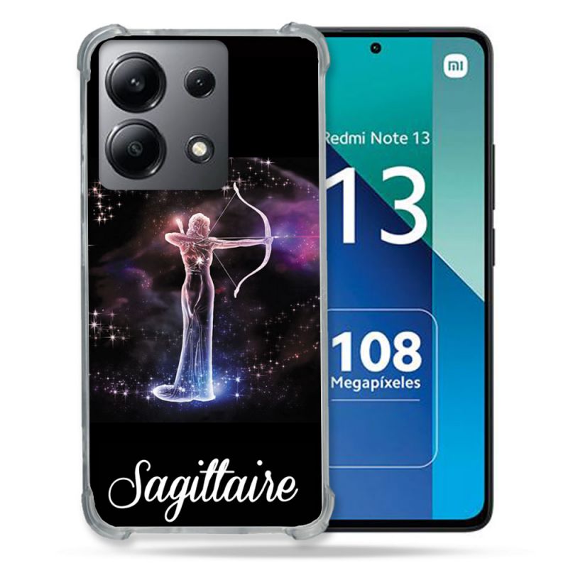 Coque Renforcée Shatterproof Pour Xiaomi Redmi Note 13 4G Signe Zodiaque 2 Sagittaire