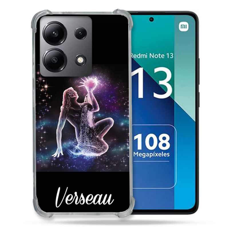 Coque Renforcée Shatterproof Pour Xiaomi Redmi Note 13 4G Signe Zodiaque 2 Verseau