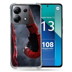 Coque Renforcée Shatterproof Pour Xiaomi Redmi Note 13 4G Sport Boxe Gant Rouge