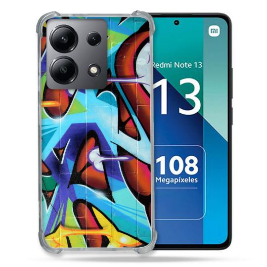 Coque Renforcée Shatterproof Pour Xiaomi Redmi Note 13 4G Street Art Graf Color