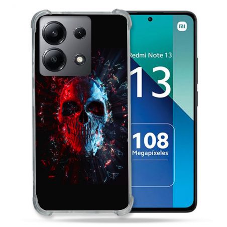 Coque Renforcée Shatterproof Pour Xiaomi Redmi Note 13 4G Tete de Mort Deflagration