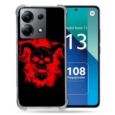 Coque Renforcée Shatterproof Pour Xiaomi Redmi Note 13 4G Tete de Mort Diable