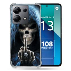 Coque Renforcée Shatterproof Pour Xiaomi Redmi Note 13 4G Tete de Mort Doigt