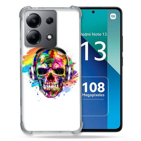 Coque Renforcée Shatterproof Pour Xiaomi Redmi Note 13 4G Tete de Mort Tag