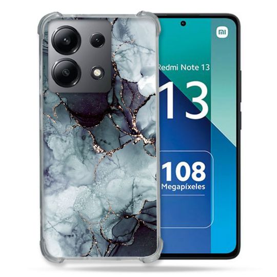 Coque Renforcée Shatterproof Pour Xiaomi Redmi Note 13 4G Texture Marbre Gris