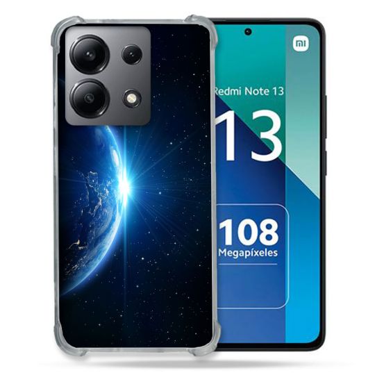 Coque Renforcée Shatterproof Pour Xiaomi Redmi Note 13 4G Univers Planete Terre