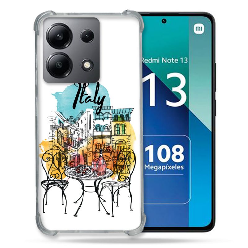 Coque Renforcée Shatterproof Pour Xiaomi Redmi Note 13 4G Voyage Italie Vintage