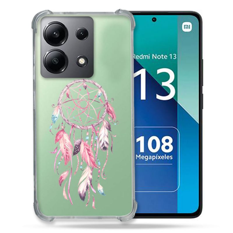 Coque Transparente Pour Xiaomi Redmi Note 13 4G Attrape Reve Rose
