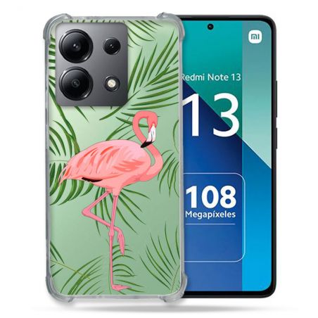 Coque Transparente Pour Xiaomi Redmi Note 13 4G Flamant Rose