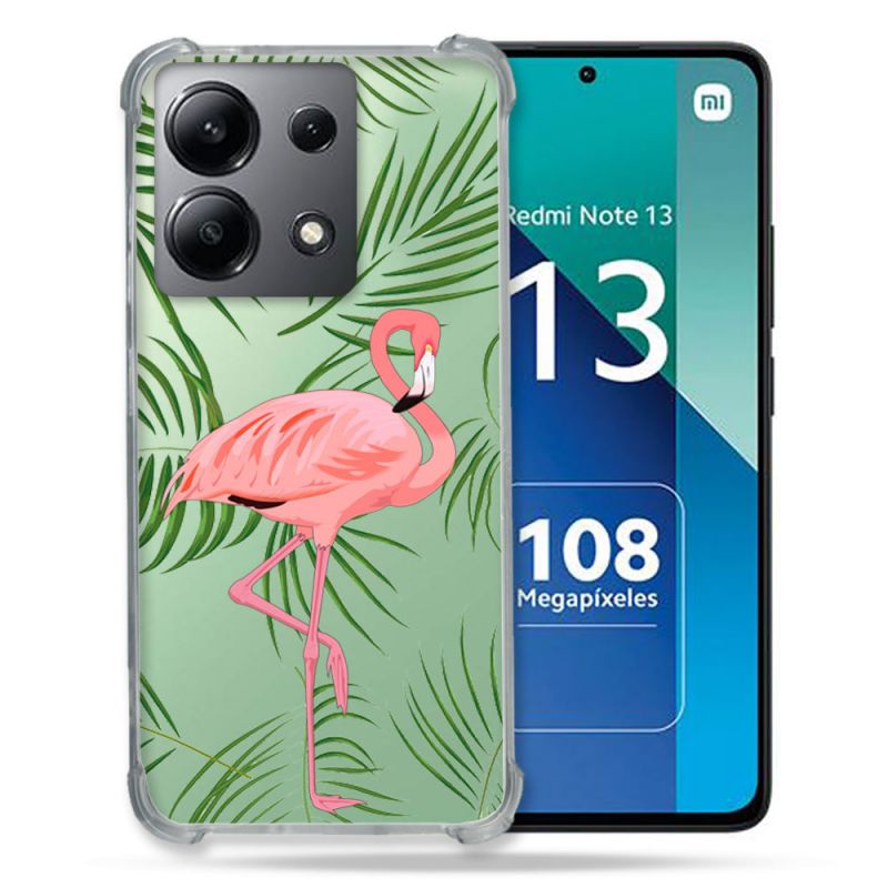 Coque Transparente Pour Xiaomi Redmi Note 13 4G Flamant Rose