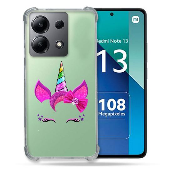 Coque Transparente Pour Xiaomi Redmi Note 13 4G Licorne Paillette