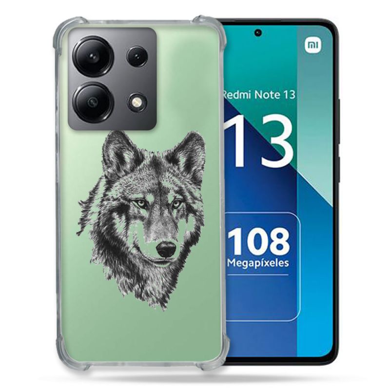 Coque Transparente Pour Xiaomi Redmi Note 13 4G Loup